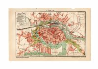 SCHLESWIG-HOLSTEIN - LÜBECK - STADTKARTE - STADTPLAN - 1896 Berlin - Mitte Vorschau