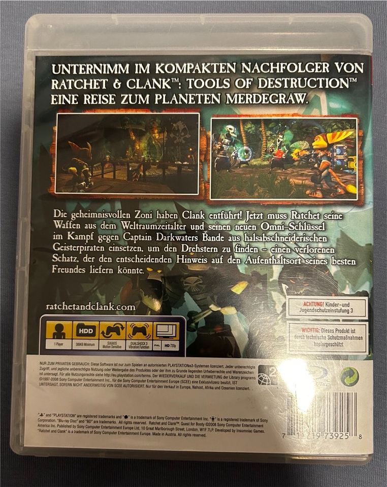 Ratchet und Clank - Quest for Booty PS3 CIB in Berlin