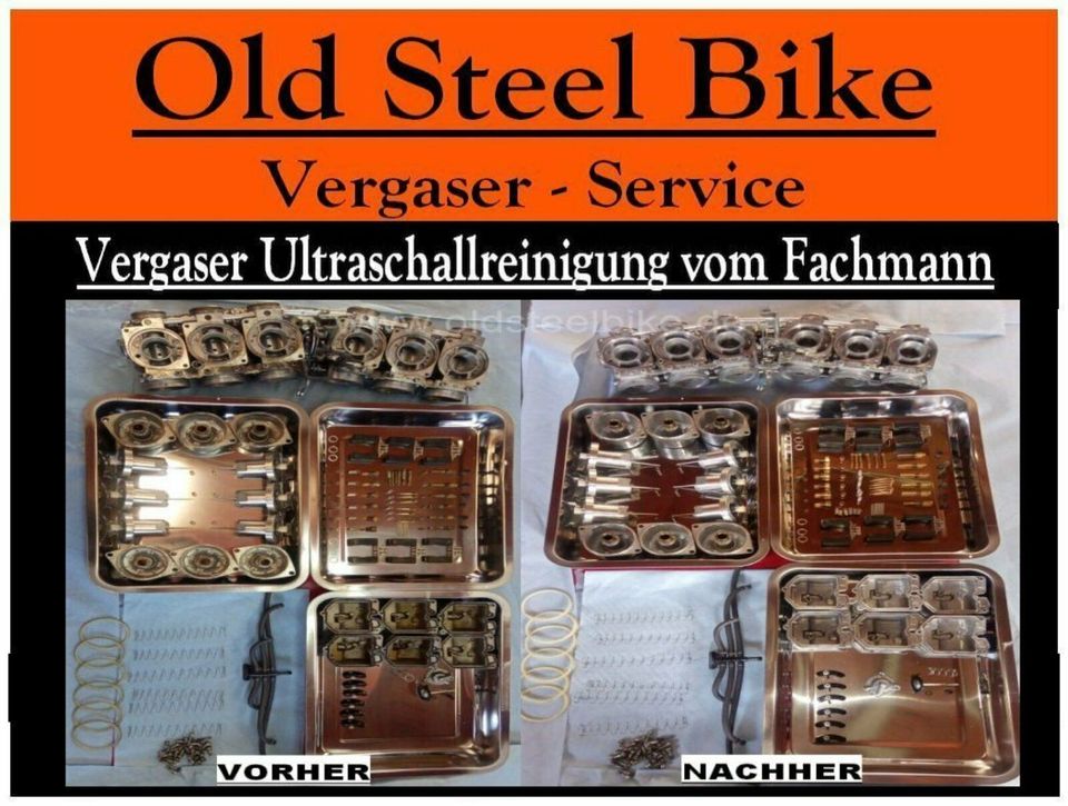 ⭐Einfache Online-Abwicklung / Zusendung⭐ Motorrad Vergaser Ultraschall - Reinigung & Instandsetzung & Ersatzteile vom Fachmann - Von der Motorrad-/ & Auto-Bild als Vergaser Spezialwerkstatt empfohlen in Südbrookmerland