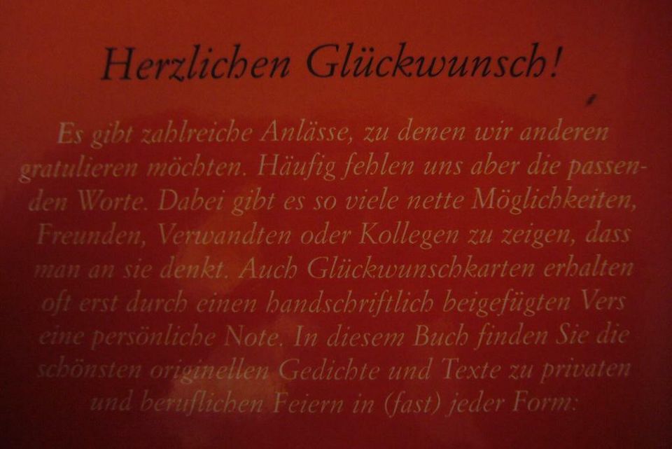 Herzlichen Glückwunsch! Die schönsten Gedichte & Texte in Osnabrück
