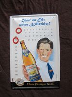 Ulm Gold Ochsen Brauerei Kellerbier Blechschild Kalender Bayern - Ichenhausen Vorschau