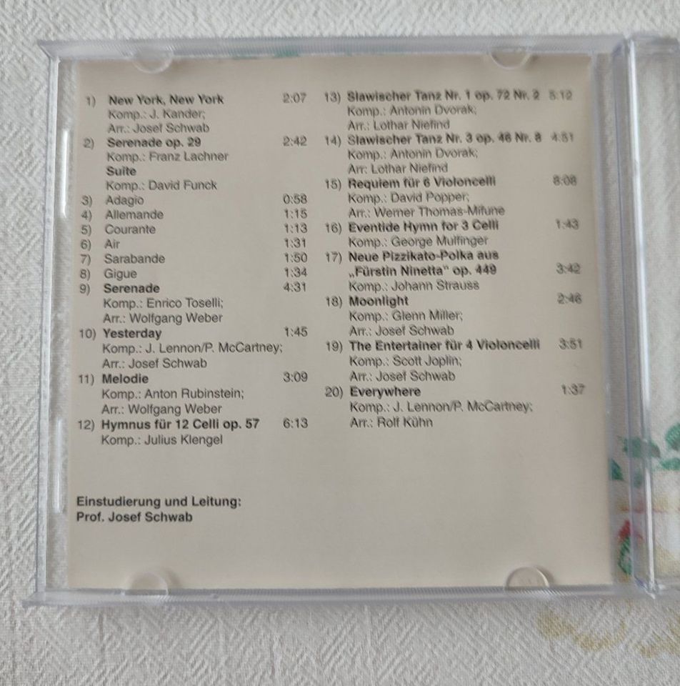 CD mit Cellomusik in Berlin