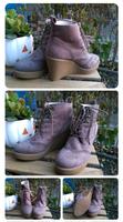 H&M Keilabsatz Wedges Stiefeletten taupe in Größe 38, sehr gut Nordrhein-Westfalen - Erftstadt Vorschau