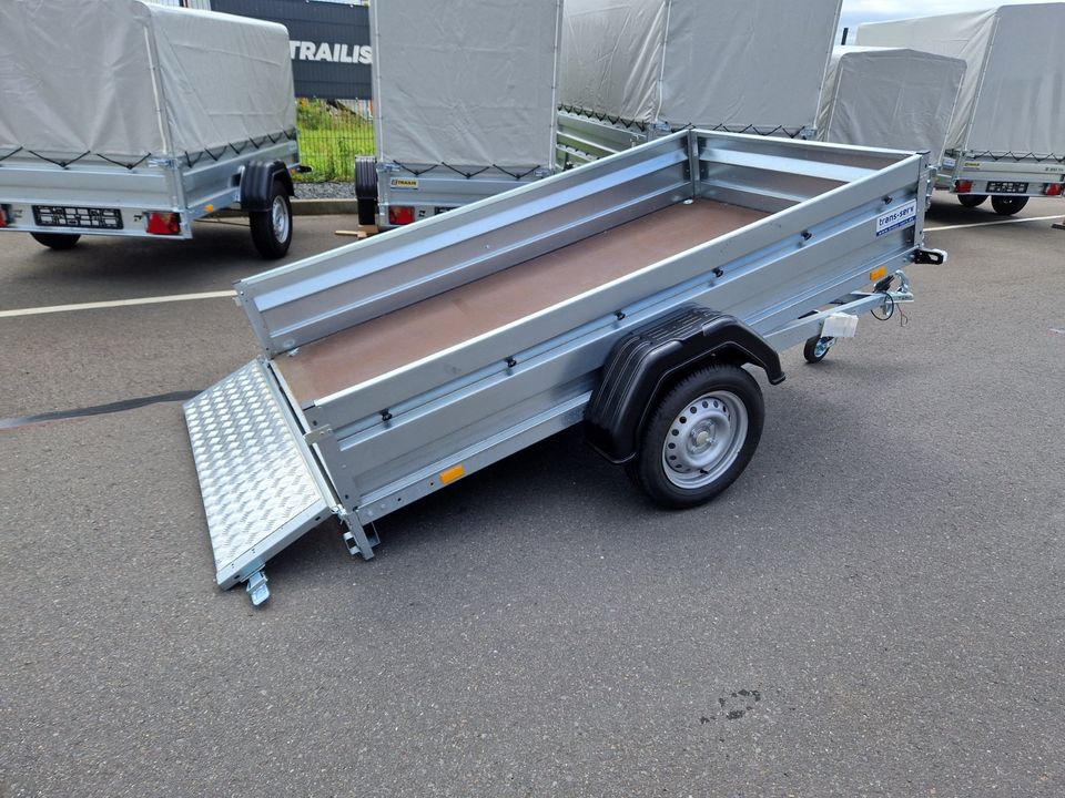 PKW Anhänger 235x132x35 cm mit H-Gestell und Reling 750 kg NEU in Weilerswist