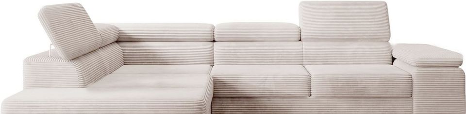 Ecksofa Cord Beige Macciatto 272x226cm Schlaffunktion Bettfunktio in Köln