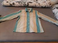 Damen Bluse 40 Baumwolle Stretch wie neu Streifen beige Bayern - Triftern Vorschau