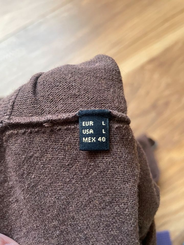 Massimo Dutti Herren Pulli L leicht Baumwolle Seide Cashmir in Moers