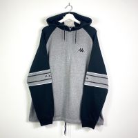 Vintage Kappa Half Zip Hoodie Gr.XL Grau Schwarz 90er 90s y2k Nordrhein-Westfalen - Gronau (Westfalen) Vorschau