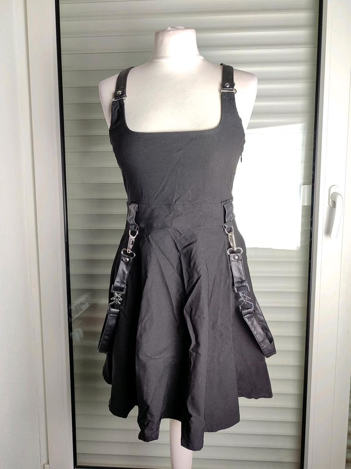 Schwarz Skaterkleid Mini Kleid Bondage M 38 L 40 Killstar Gothic in Werl