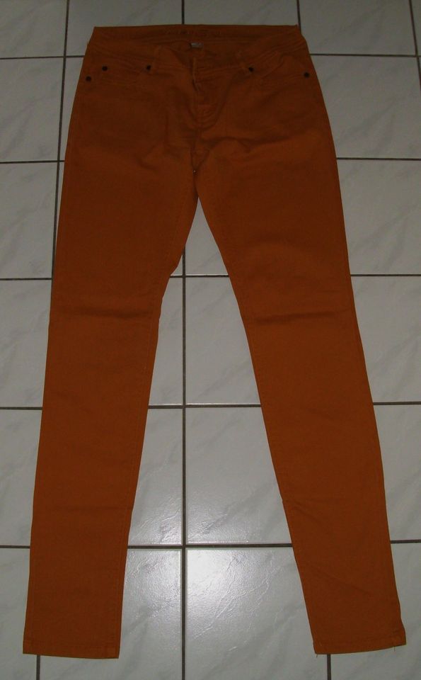 NEUw. Jeans Hose (AMISU), curryfarben, Gr. S – Gr. 36, Stretch in Wermsdorf