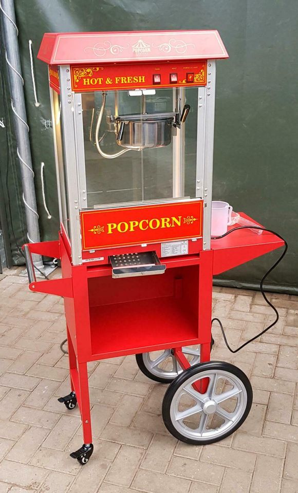 Popcornmaschine Mieten,Popcornmaschine mit Wagen im Retro Design in Varel