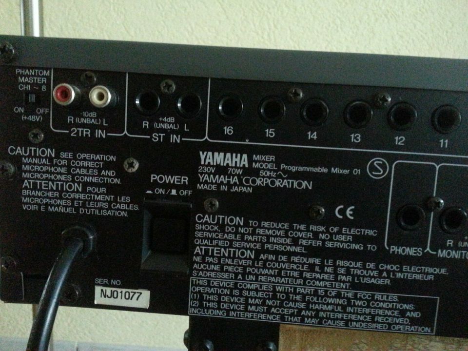 Mischpult, Yamaha Programmable Mixer 01 in Bad Königshofen