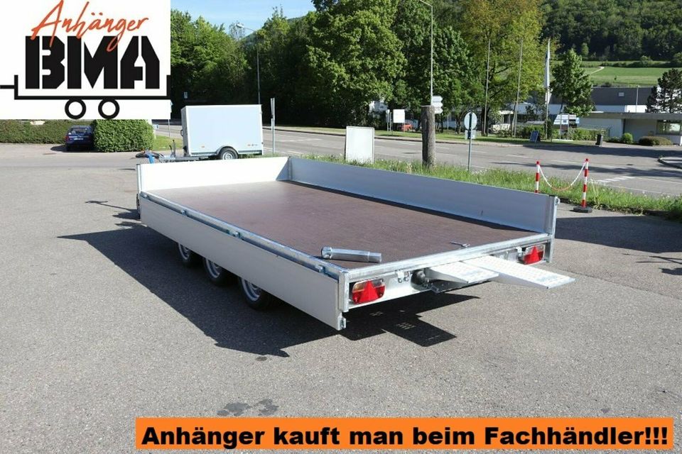 EDUARD Anhänger Hochlader 3-Achser Triedem 406x200x30 3500kg NEU in Mühlhausen im Täle