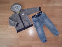 STEIFF Gr 86 Sweat Jacke Kapuze Blau Grau Melange mit Taschen TOP Bremen - Oberneuland Vorschau