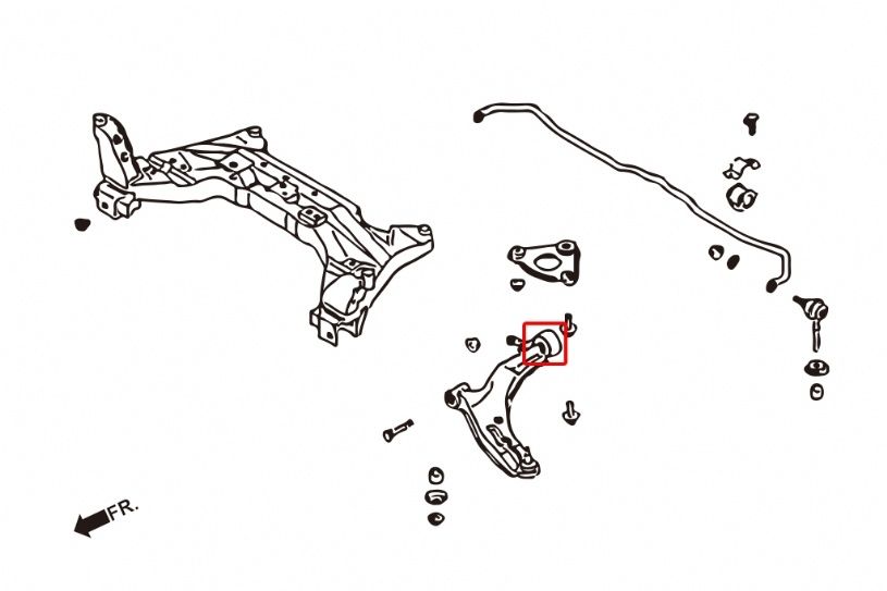 Front Lower Arm Bushing for Nissan Sentra in Olpe