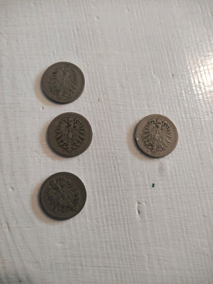 Deutsche Reichsmark 10 Pfennige 1888 und 1889 in Flensburg