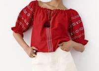 Zara Schulterfreies Shirt mit Stickerei Gr.XS S Frankfurt am Main - Altstadt Vorschau