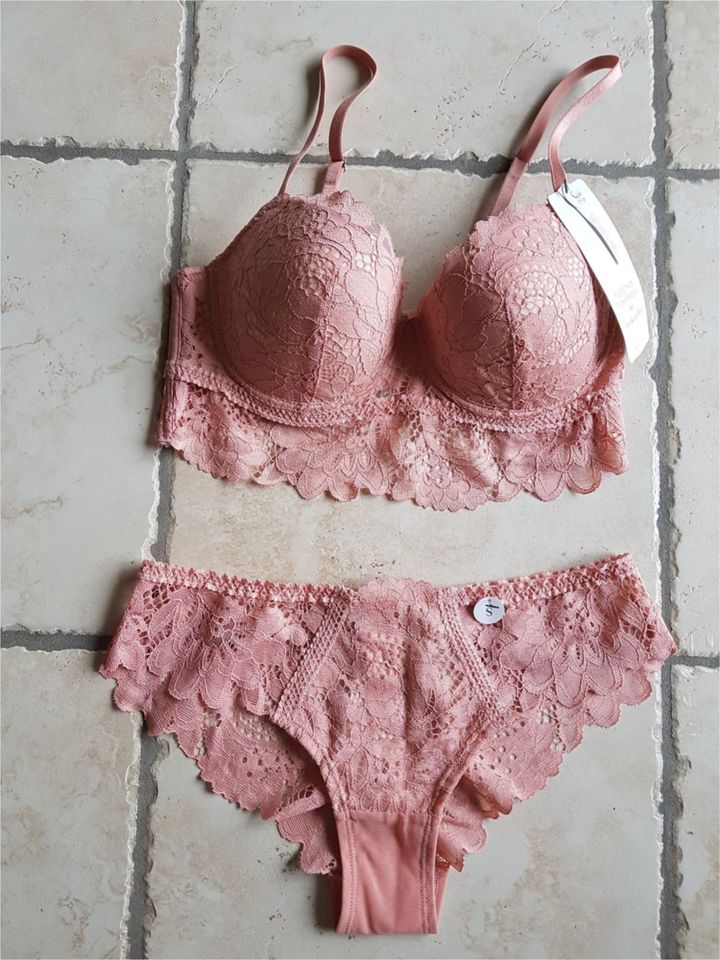 Hunkemöller Unterwäscheset Shiloh rose tan BH/Slip in Bucha