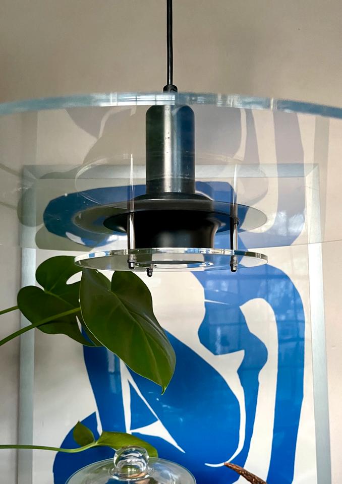 Ikea Lampe Leuchte T712 Plexi Acrylglas Space Age Design 70er in Darmstadt