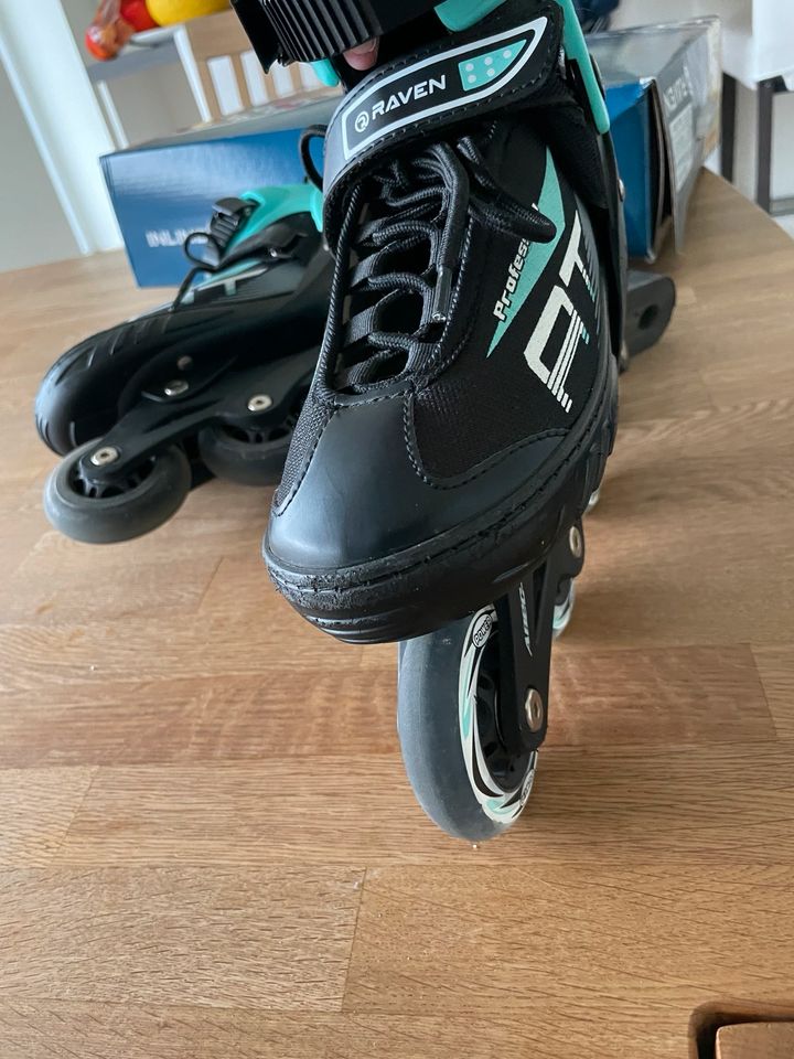 RAVEN Inlineskates Proffeson Gr. 35-39 +Schoner in Tiefengruft