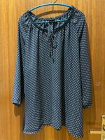 Bluse 3/4 Arm Bexleys blau mit roten Tropfenmuster Gr 50 Hessen - Frankenberg (Eder) Vorschau