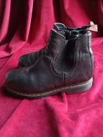 Klondike Boots/Schuhe/Stiefeletten/Schwarz/Leder/Gr.35 Nordrhein-Westfalen - Harsewinkel - Greffen Vorschau