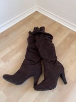 Stiefel braun veganes Wildleder Größe 40 Essen - Huttrop Vorschau