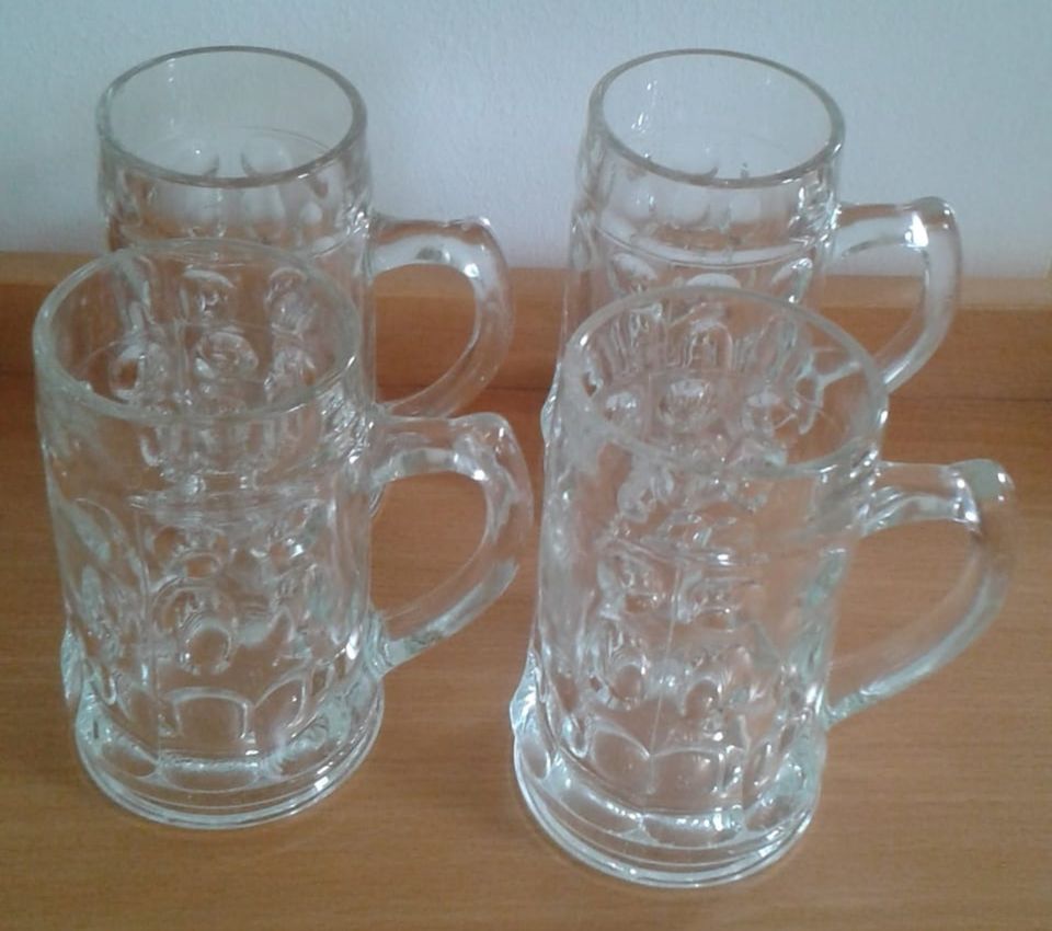 4 x Bierkrug / Bierglas / Henkelglas 0,2 Liter von RASTAL in Hannover