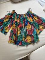 Bluse schulterfrei Zara trafaluc bunt L Bayern - Mering Vorschau