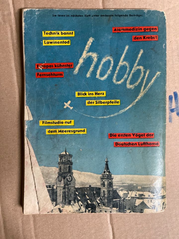 Zeitschrift Januar 1955 Hobby  Magazin der Technik in Dillingen (Saar)