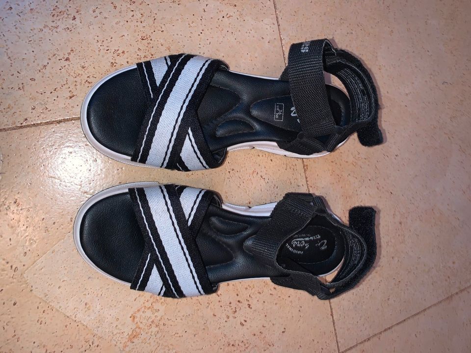 Dockers Sandalen Plateau Gr. 36 Sandaletten NP 40€ schwarz weiß in Hennigsdorf