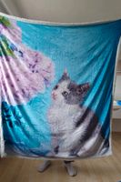 Große flauschige Decke mit Katzenmotiv Brandenburg - Schlieben Vorschau