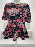 NEU H&M Schößchentop Gr. S schwarz pink Peplum X-Linie Print Stuttgart - Degerloch Vorschau