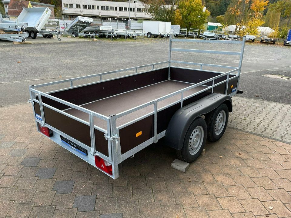 PKW Anhänger Tandem Kastenanhänger Tieflader 300x151x42cm 750kg in Monzingen