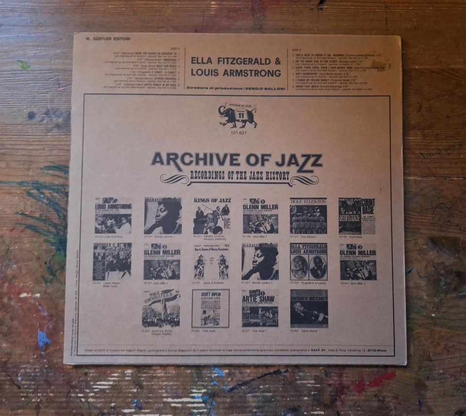 Vinyl LP: Ella Fitzgerald & Louis Armstrong: Archive of Jazz in Biebergemünd