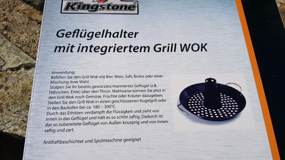 Geflügelhalter mit integriertem Grill WOK in Mainz