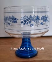 Glas-Schale mit Stiehl, 15 cm hoch, 13 cm breit, für Kekse oder P Leipzig - Leipzig, Zentrum Vorschau