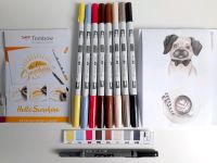 8 Tombow ABT PRO Marker / Twintip (inkl. 2 Guides und 4 Vorlagen) Sachsen - Oelsnitz / Vogtland Vorschau