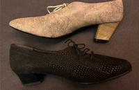 VINTAGE SHOES SCHNÜRSCHUH ABSATZ ECHT LEDER GEPRÄGT ELEGANT 41 Hessen - Fuldatal Vorschau