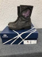 Geox Stiefel Wildleder grau mit Schmetterling Gr. 29 Baden-Württemberg - Bopfingen Vorschau