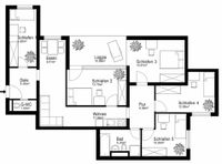 „Five Rooms“ Penthouse WG - Erstbezug nach Renovierung West - Unterliederbach Vorschau