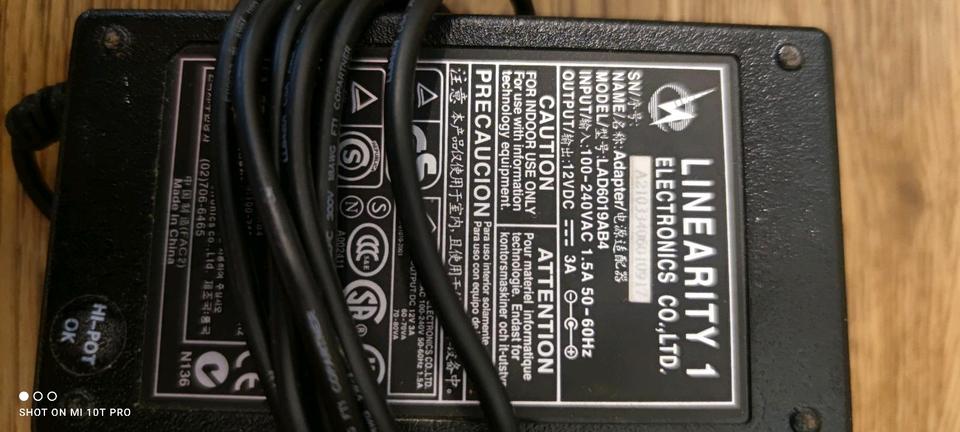 Original Netzteil Linearity 1 LAD6019AB4 Output: 12V-3A.   Funkti in Fulda