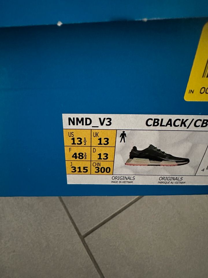 Adidas NMD V3 Black US 13,5 48 2/3 in Mannheim
