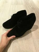 Schwarze Schuhe mit Keilabsatz | Gr. 39 Bayern - Buttenwiesen Vorschau