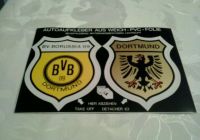 Postkarte mit 2 Autoaufkleber Borussia Dortmund und Stadtwappen Baden-Württemberg - Bretzfeld Vorschau