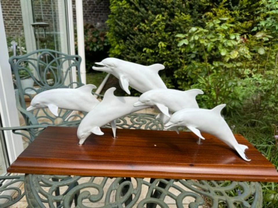 Große Delfine Figurengruppe, Kaiser Porzellan in Witten