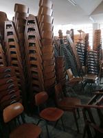 ◤135x Vintage Stapelstuhl Holzstuhl Theaterstuhl 70er Küchenstuhl Dortmund - Innenstadt-Nord Vorschau