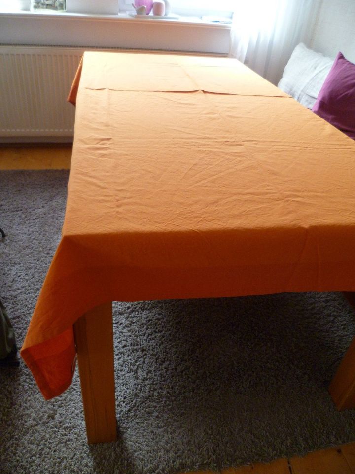 Tischdecke, rechteckig, orange in Kronach