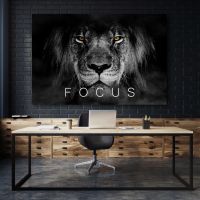 Focus Löwe Motivation , Wandbild Acrylglas, Poster, Leinwand Deko Stuttgart - Stuttgart-Ost Vorschau