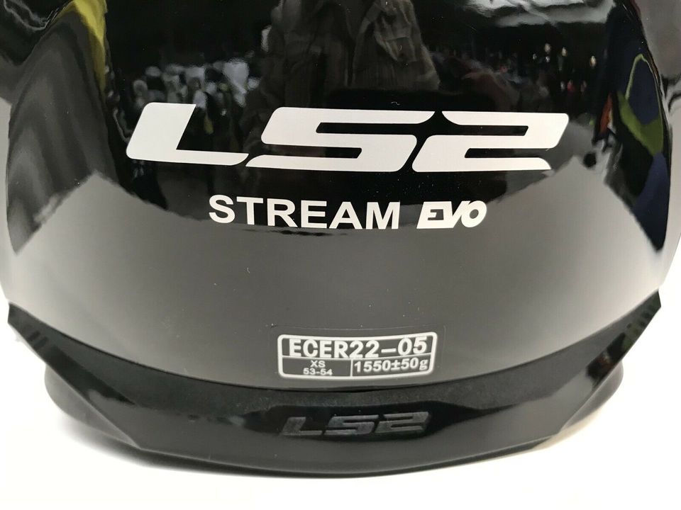 LS2 Helm FF320 Stream EVO Schwarz &Weiß, UVP 109€; Größe XS, S in Essingen